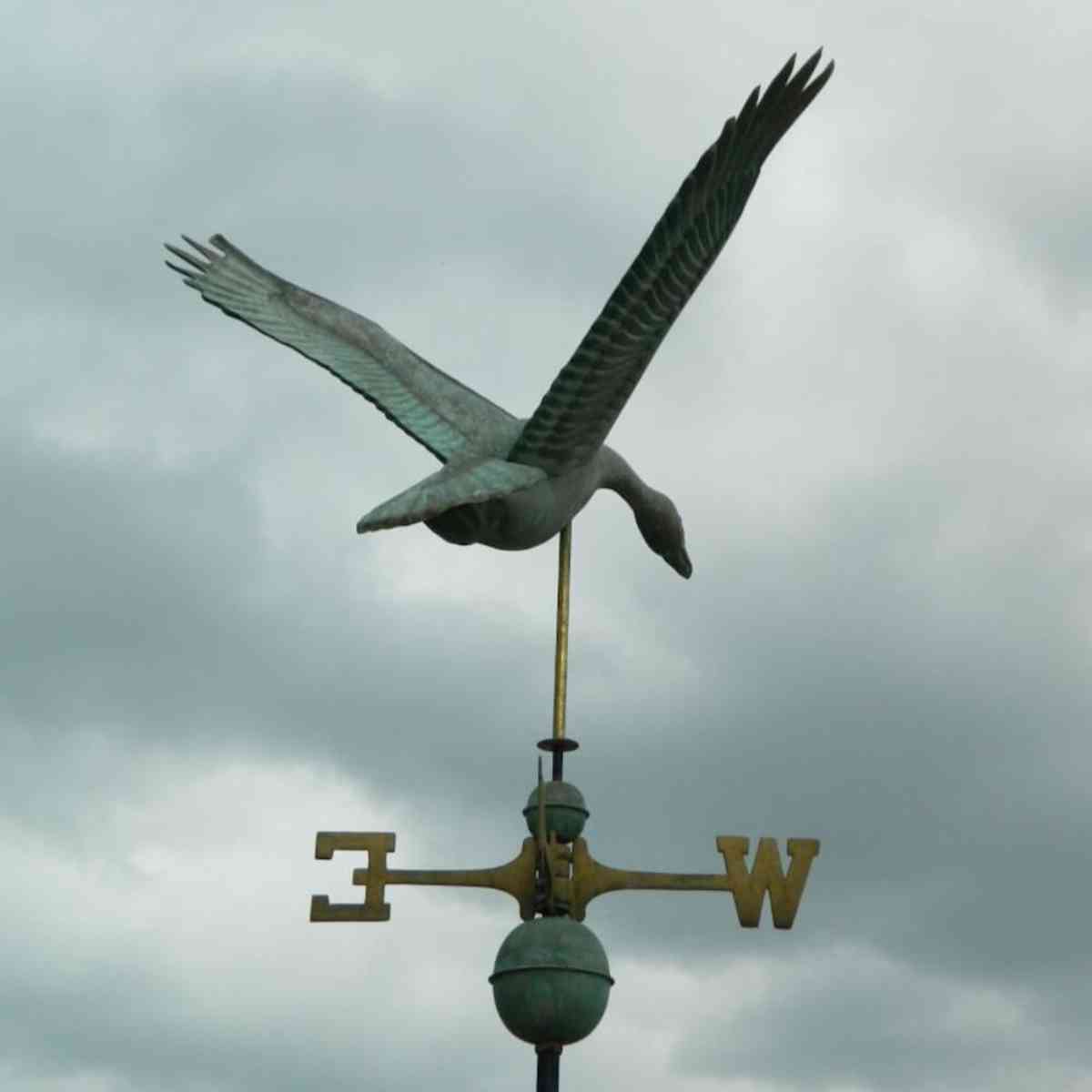 aged copper goose weathervane.jpg_1 aged copper goose weathervane